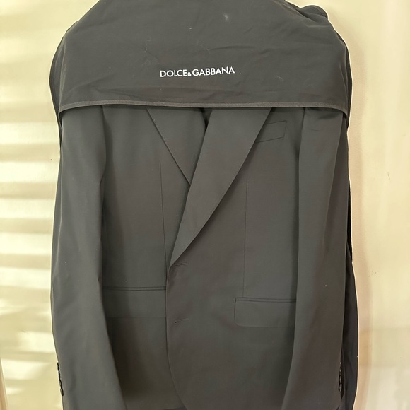 Dolce & Gabbana Men’s two piece suit. Made in Italy. Size 52EU black. Brand New! - Picture 2 of 5